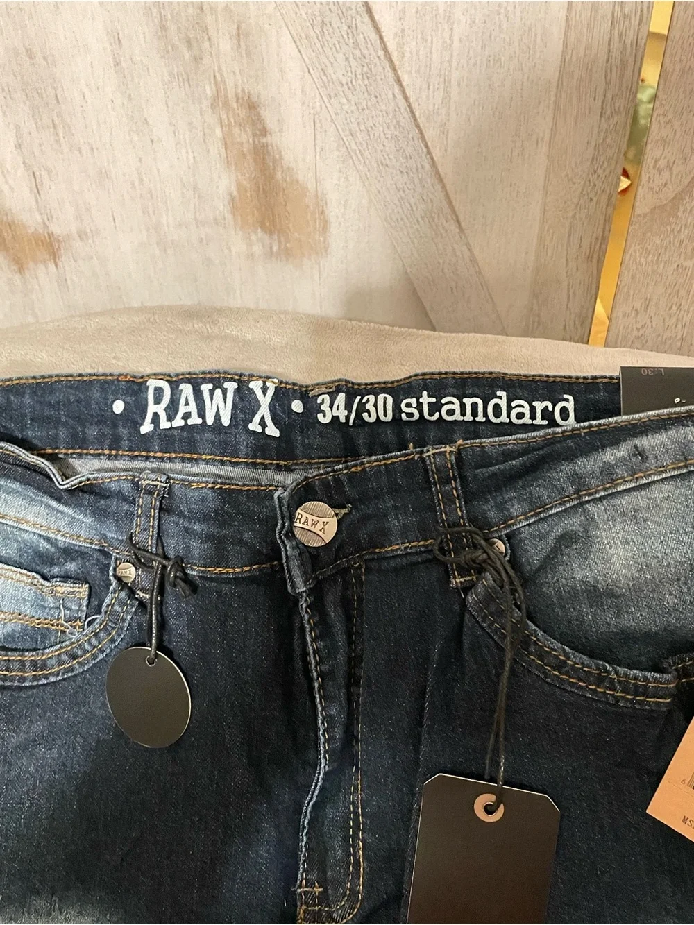 RAW X Men’s Dark Wash Bootcut Jeans